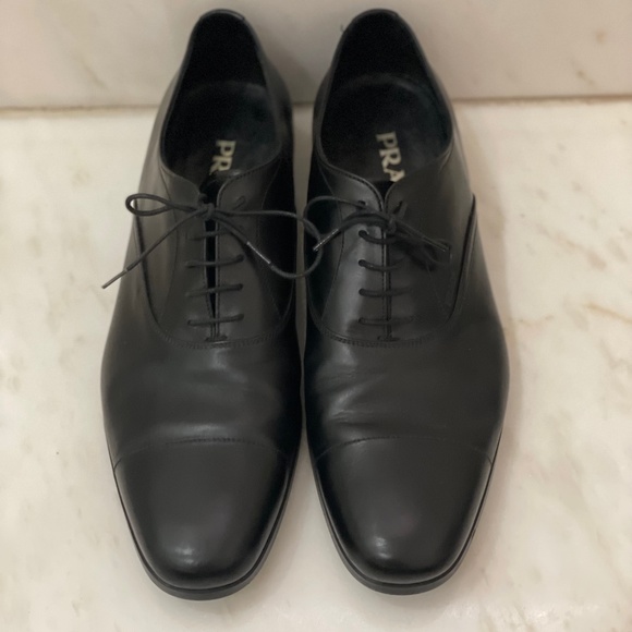 Prada men’s lace up leather oxford shoes - Picture 1 of 5